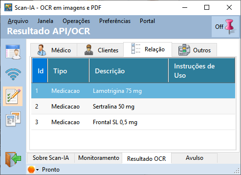 Leitura de receita com caligrafia médica difícil